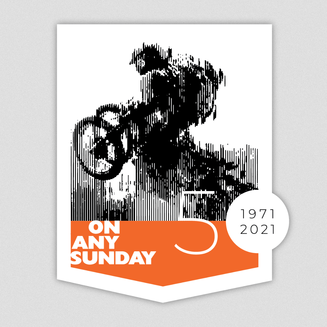 On Any Sunday "50" Sticker