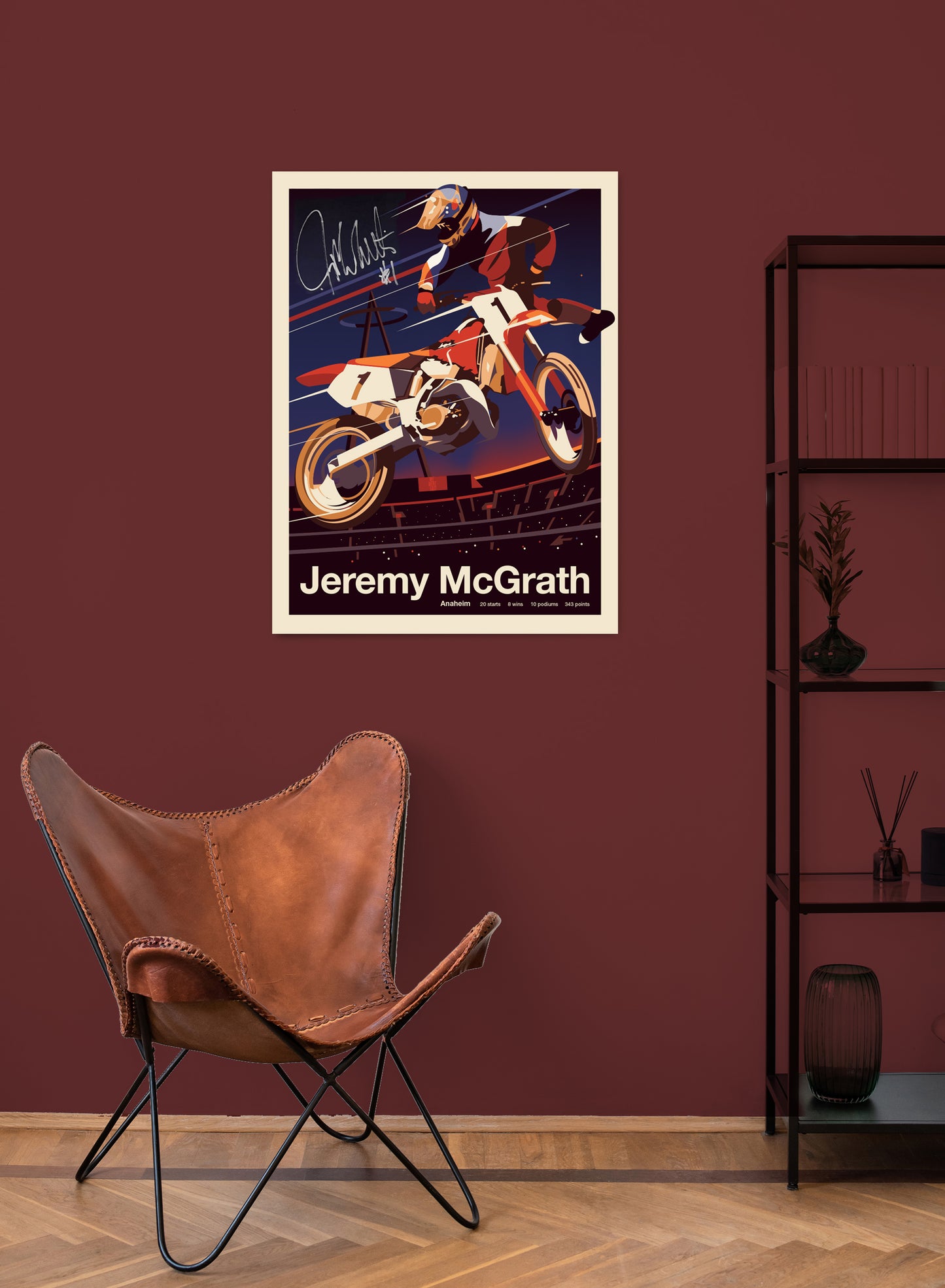 Autographed: Jeremy McGrath at Anaheim