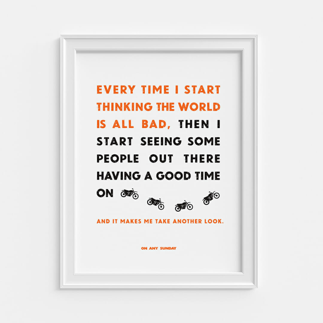 Poster: On Any Sunday, Steve McQueen
