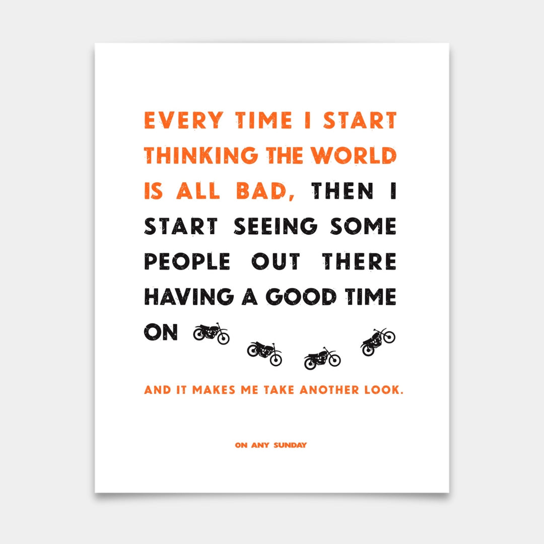 On Any Sunday Inspiration Art