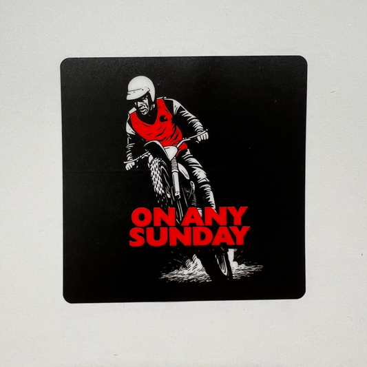 On Any Sunday + Malcolm Tribute Decal