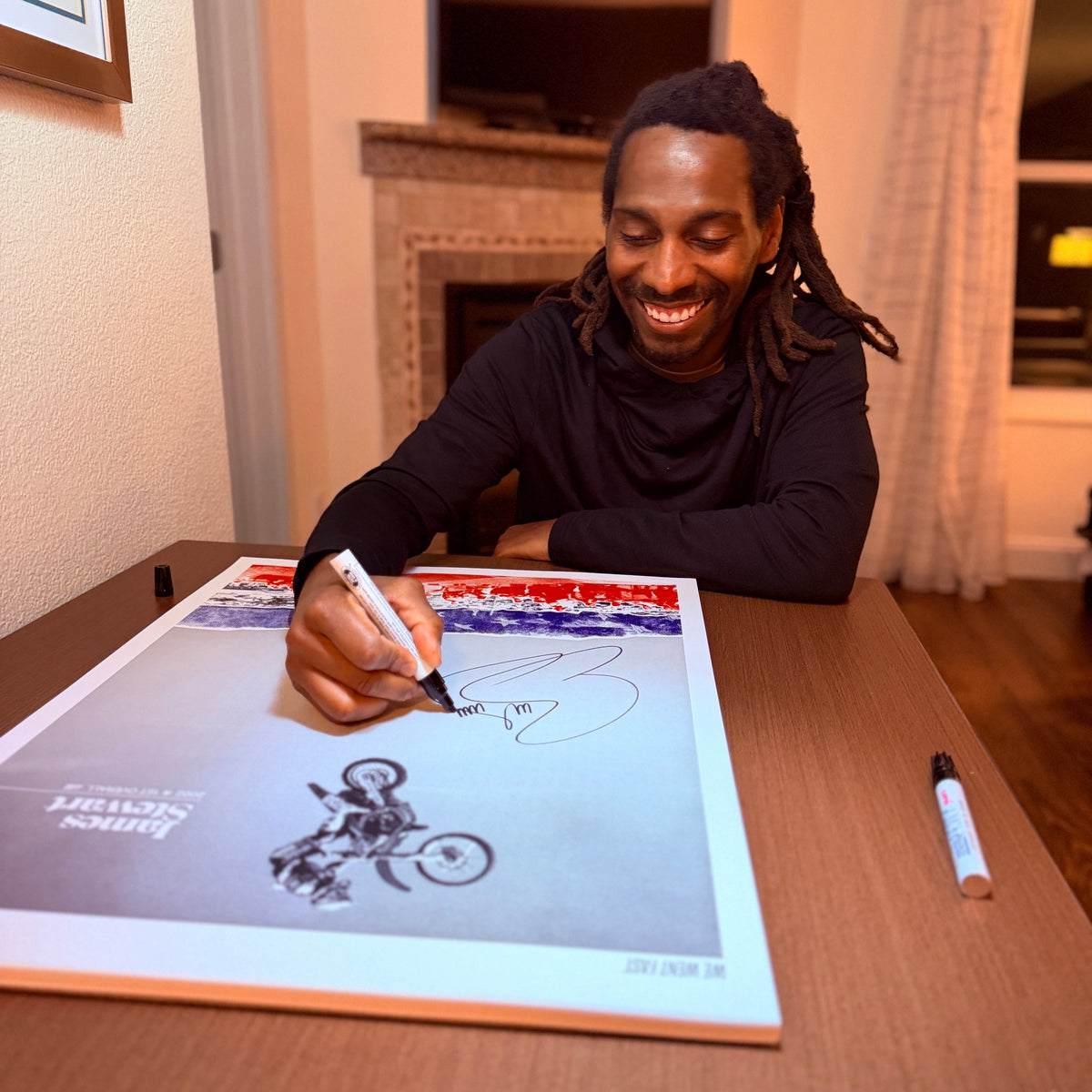 Autographed: James Stewart USA Leap