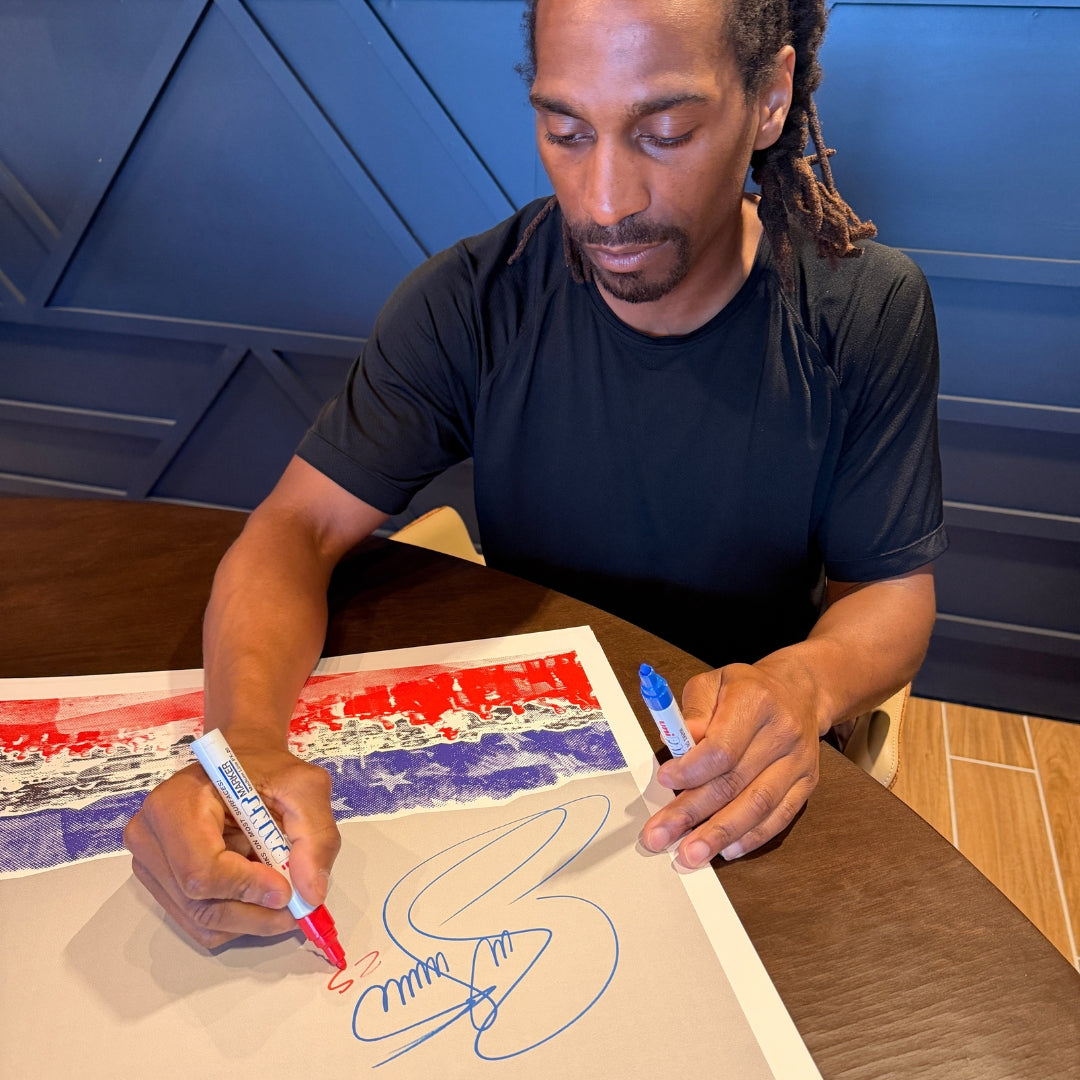 Autographed: James Stewart USA Leap