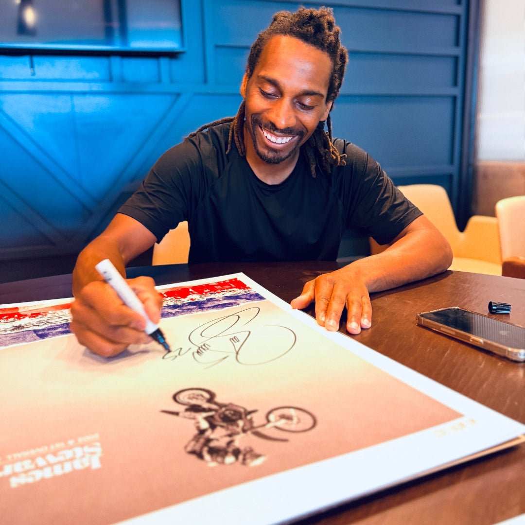 Autographed: James Stewart USA Leap