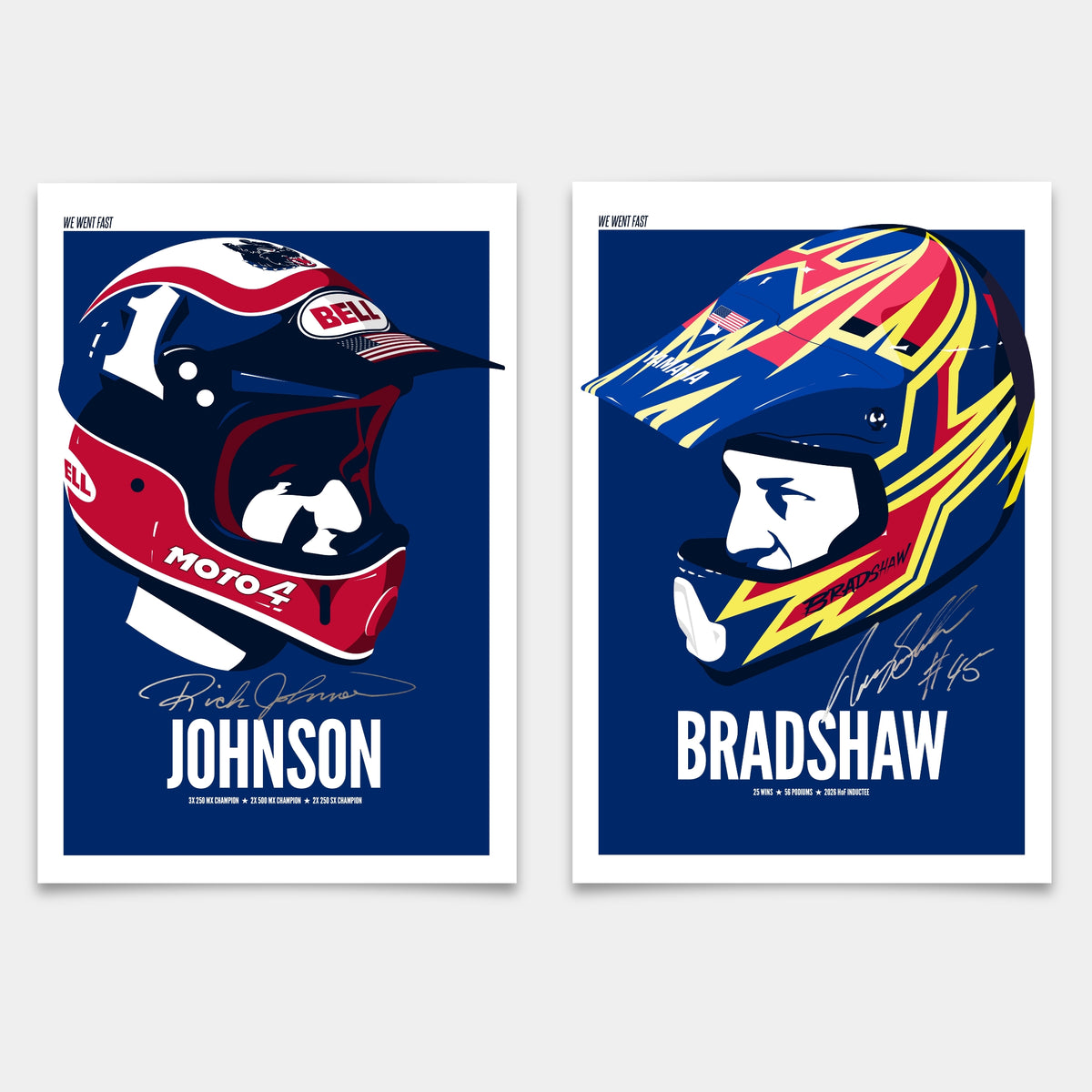 Iconic Helmets: Johnson + Bradshaw