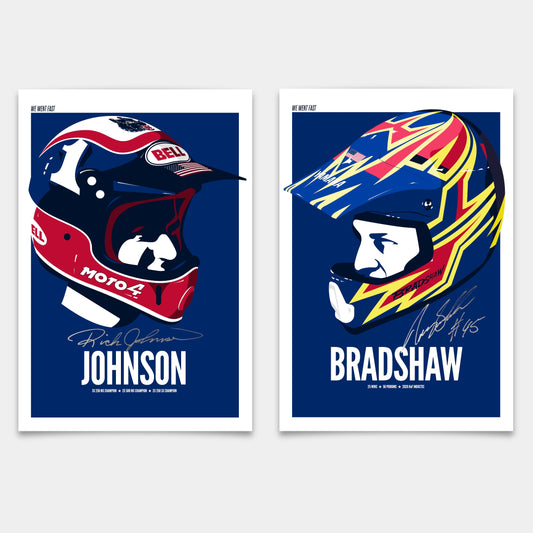 Iconic Helmets: Johnson + Bradshaw